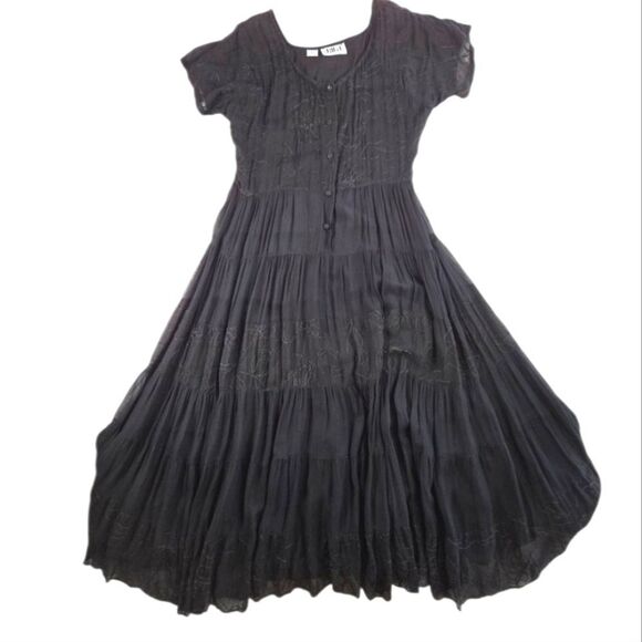 Bila Vintage Sheer Goth Dress – Size Small - Picture 2 of 16